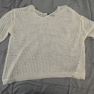 Mesh white Top